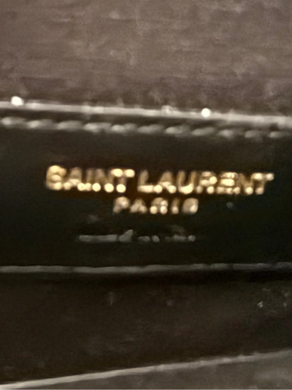 Saint Laurent Cream Quilted Wallet with Gold YSL Logo - Picture 7 of 9